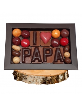 Coffret I LOVE PAPA tout Chocolat 200grs