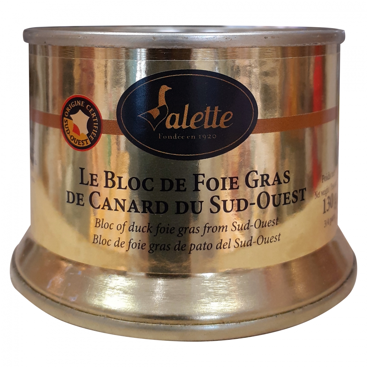 Continente Seleção Duck Foie Gras Bloc – 2 X 150g, French Gourmet Canned Liver, Exp 12/2026