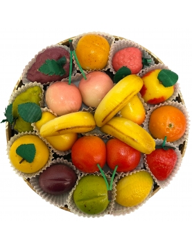 Plateau Pâte d'Amandes Fruits Luxe 1,7kg (68 pces)