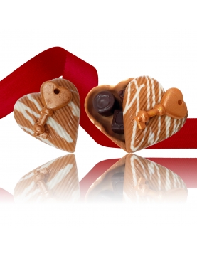 Mini Bonbonnière Cœur Chocolat Dulcey St Valentin Amore Mio 80g